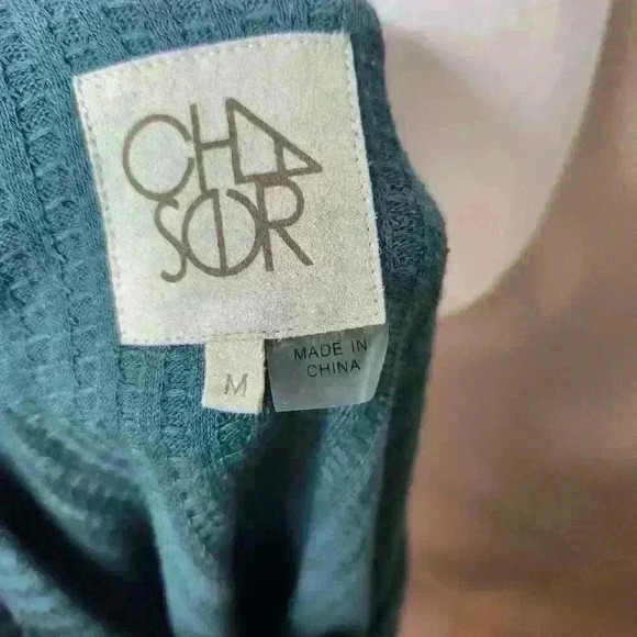 Cha Sor women's forest green long sleeve thermal top size medium - Picture 4 of 7